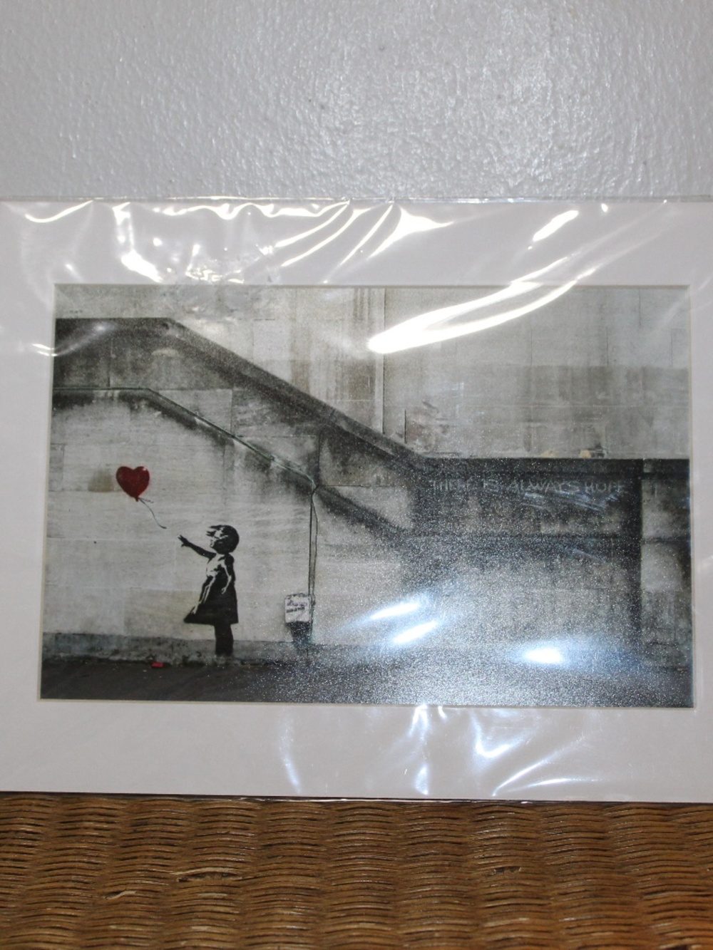 Wieco Art Banksy Grafitti Girl with Red Balloon